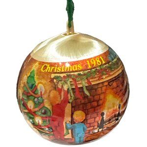 VTG Grandmother Dated 1980 Hallmark Cards Glass Ornament Christmas 1981 (BOXED)